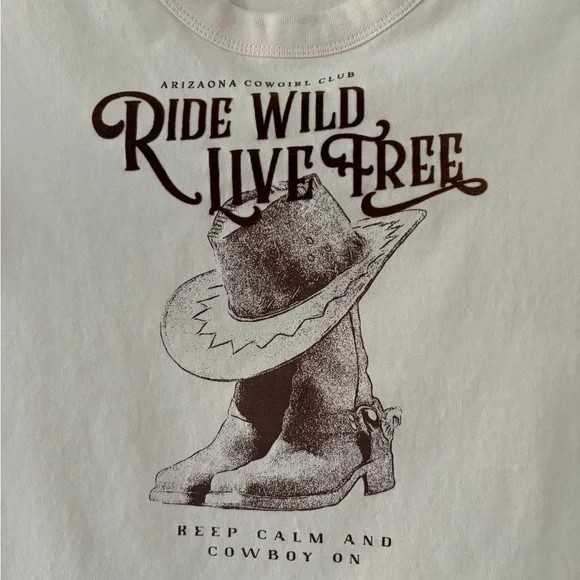 Urban Nation Light Pink Western Tee - Picture 3 of 4